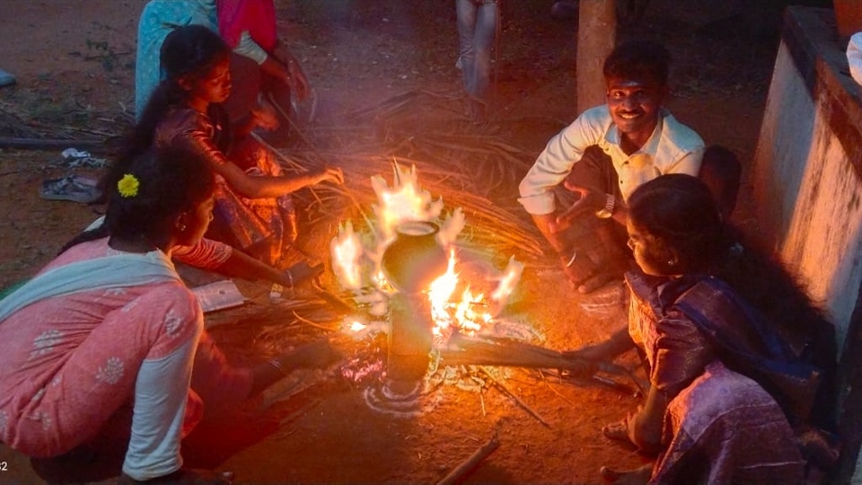 Pongal celebrations at the Illam!